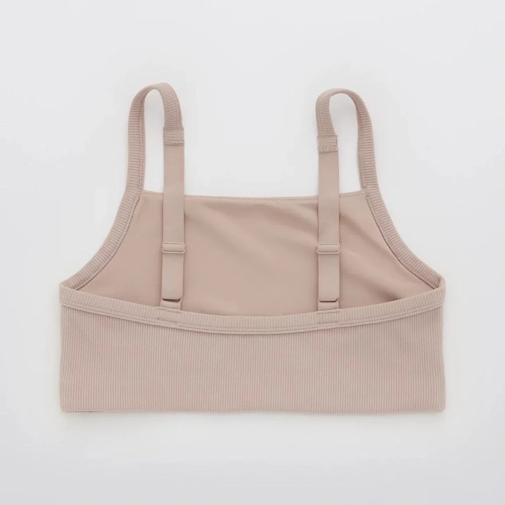 OFFLINE By Aerie Ribbed Square Neck Sports Bra - Picture 2 of 5